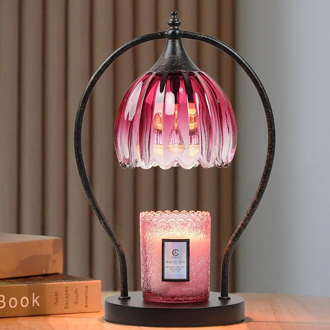 Candle Warmer Lamp, Dimmable Candle Warmer with Timer, Vintage Candle Wax Warmer for Jar Candles House Warming Gifts New