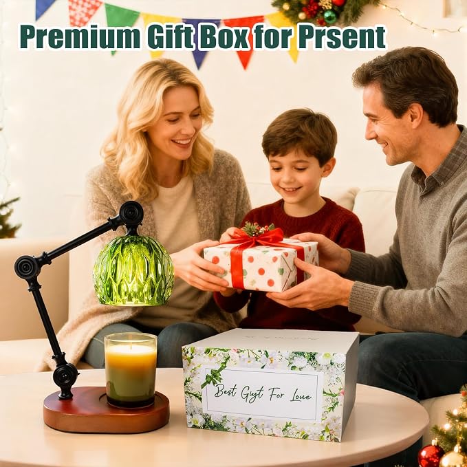 Candle Warmer Lamp, Dimmable Wax Melting Warmer with Adjustable Height, Bedroom Living Room Home Decor, Birthday Relaxation