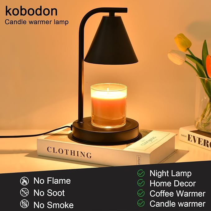Candle Warmer Lamp, Electric Candle Lamp Warmer Gifts for Mom Women House Warming Gifts New Home Bedroom Decor Dimmable Wax