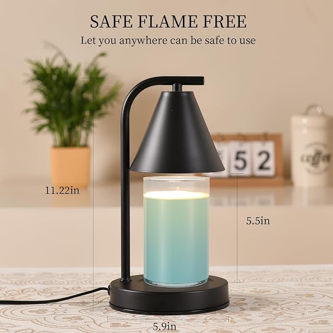 Candle Warmer Lamp, Electric Candle Lamp Warmer Gifts for Mom Women House Warming Gifts New Home Bedroom Decor Dimmable Wax