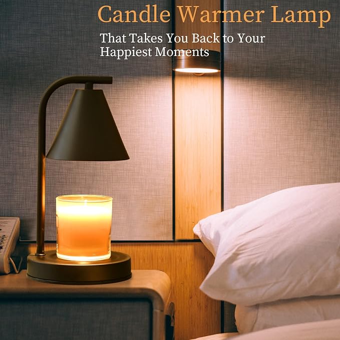 Candle Warmer Lamp, Electric Candle Lamp Warmer Gifts for Mom Women House Warming Gifts New Home Bedroom Decor Dimmable Wax