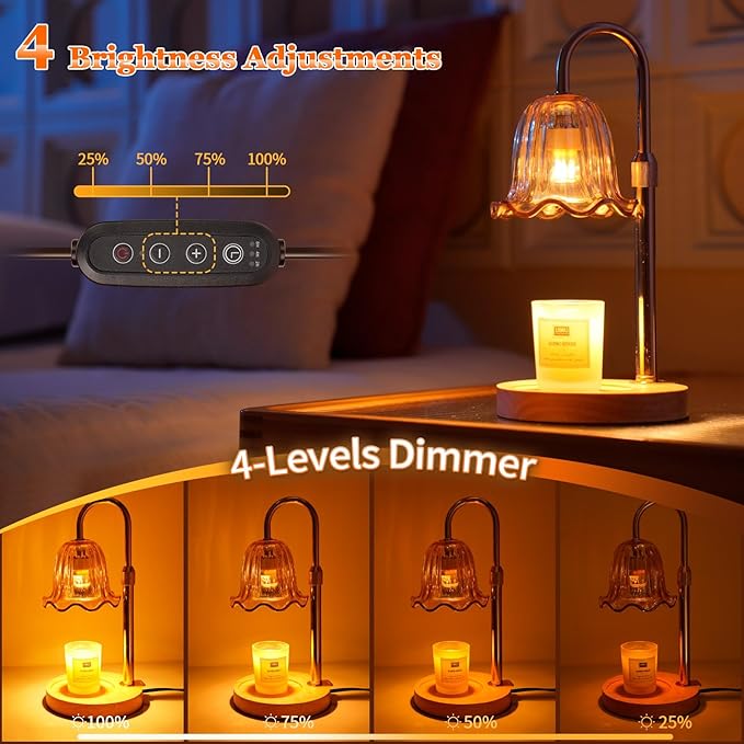Candle Warmer Lamp, Electric Candle Lamp with Timer, Mothers Day Birthday Gift, Home Gifts, alternate product view 3