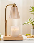 Candle Warmer Lamp - Electric Candle Warmer with Timer, Adjustable Height & Brightness, 2 Replacement Bulbs, 1-Year Warranty