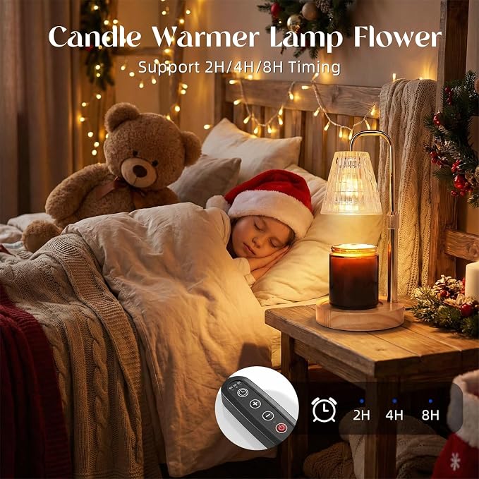 Candle Warmer Lamp Electric Timer,Candles Candle Wax Warmer for Jar Candles,Adjustable Candle lamp Birthday, alternate
