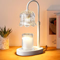 Candle Warmer Lamp Electric Timer - Flower Candle Lamps Height Adjustable Home Bedroom Decor House White, product image