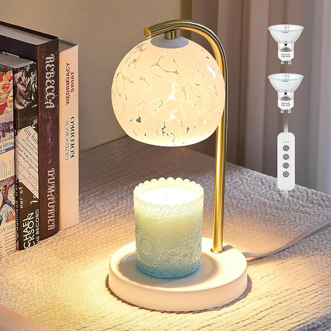 Candle Warmer Lamp Gifts for Women - Dimmable Scented Wax Melt Warmer with Timer - Housewarming Gifts for Home Bedroom Decor