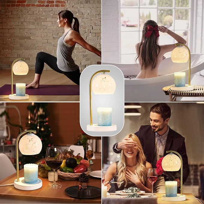Candle Warmer Lamp Gifts for Women - Dimmable Scented Wax Melt Warmer with Timer - Housewarming Gifts for Home Bedroom Decor
