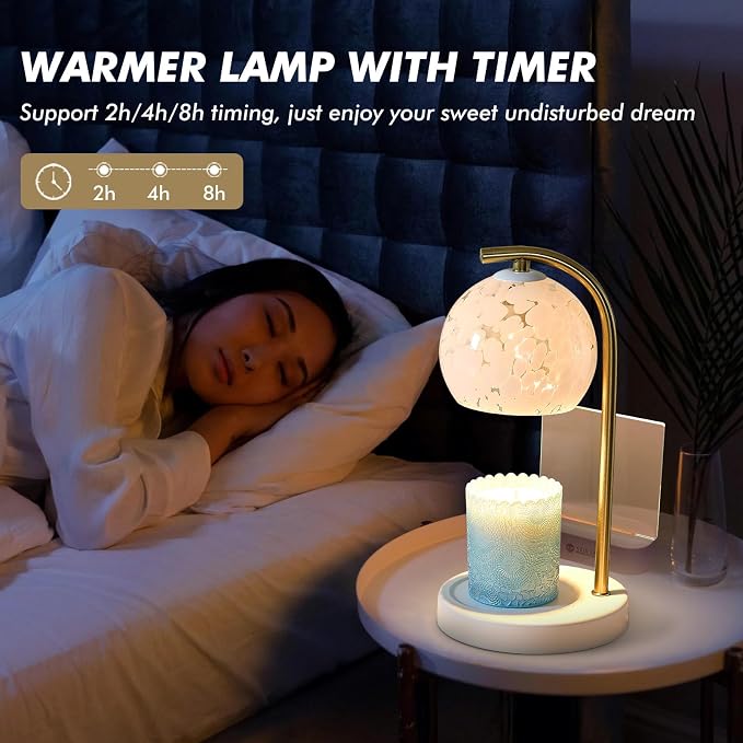 Candle Warmer Lamp Gifts for Women - Dimmable Scented Wax Melt Warmer with Timer - Housewarming Gifts for Home Bedroom Decor