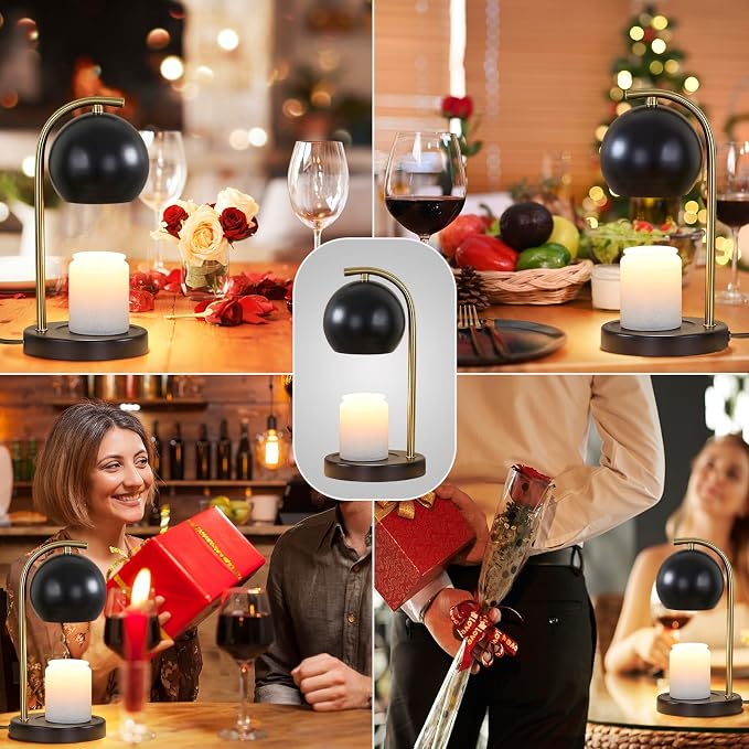 Candle Warmer Lamp Gifts for Women - Dimmable Scented Wax Melt Warmer with Timer - Housewarming Gifts for Home Bedroom Decor