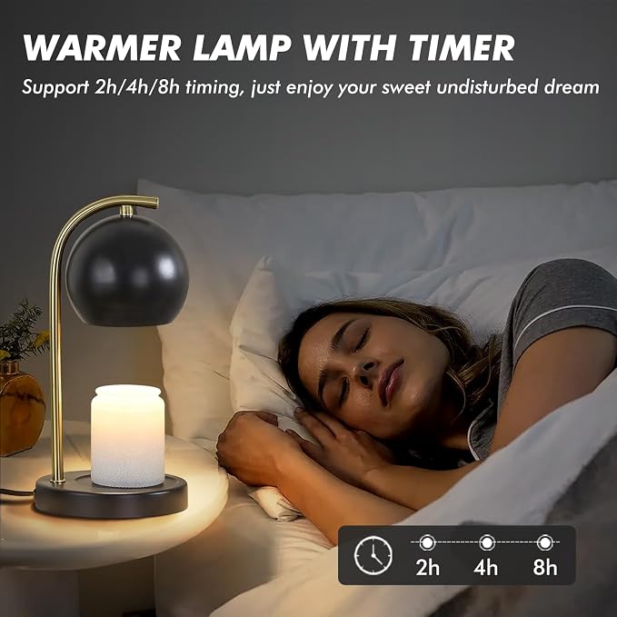 Candle Warmer Lamp Gifts for Women - Dimmable Scented Wax Melt Warmer with Timer - Housewarming Gifts for Home Bedroom Decor