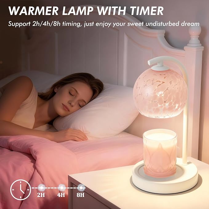 Candle Warmer Lamp Gifts for Women - Dimmable Scented Wax Melt Warmer with Timer - Housewarming Gift for Home Bedroom Decor