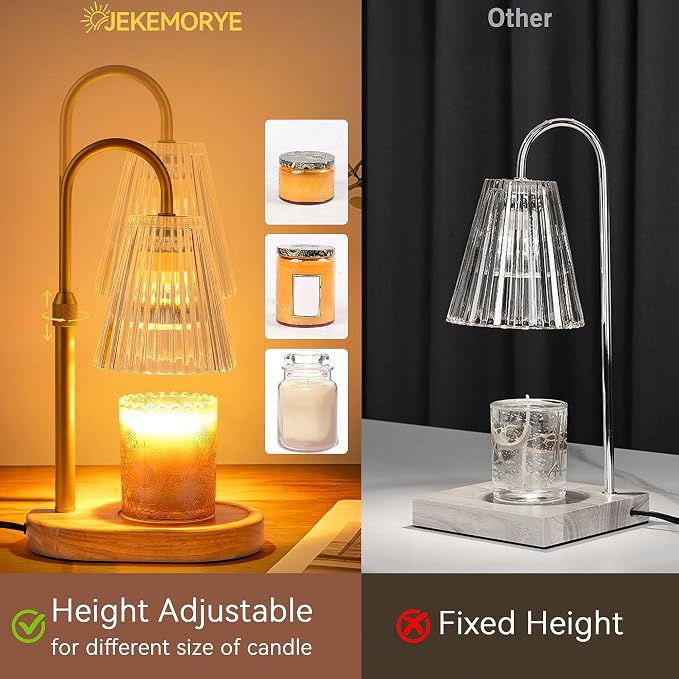 Candle Warmer Lamp Stripe Transparent, alternate product view 3