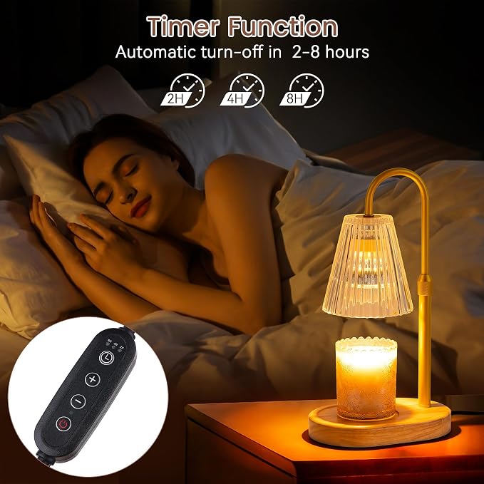 Candle Warmer Lamp Stripe Transparent, alternate product view 4