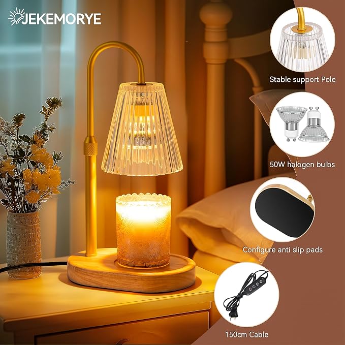 Candle Warmer Lamp Stripe Transparent, alternate product view 8