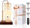 Candle Warmer Lamp with 3 Bulbs, Adjustable Height Dimmable Candle Warmer with Timer, Compatible with Large Jar
