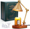 Candle Warmer Lamp with 3 Bulbs, Height Adjustable Candle Lamp Warmer with Timer - Electric Wax Melt Warmer for Scented Wax