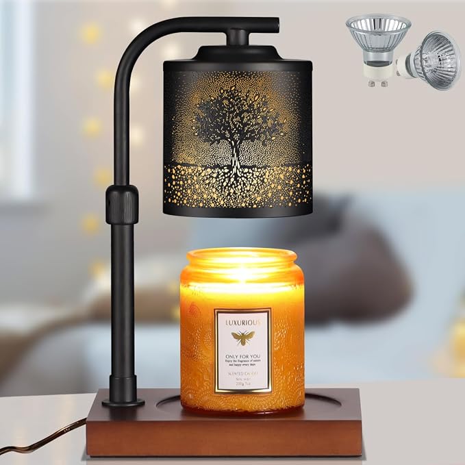 Candle Warmer Lamp with Adjustable Height Dimmable for New Home Decor Electric Candle Warmer for Jar Candles