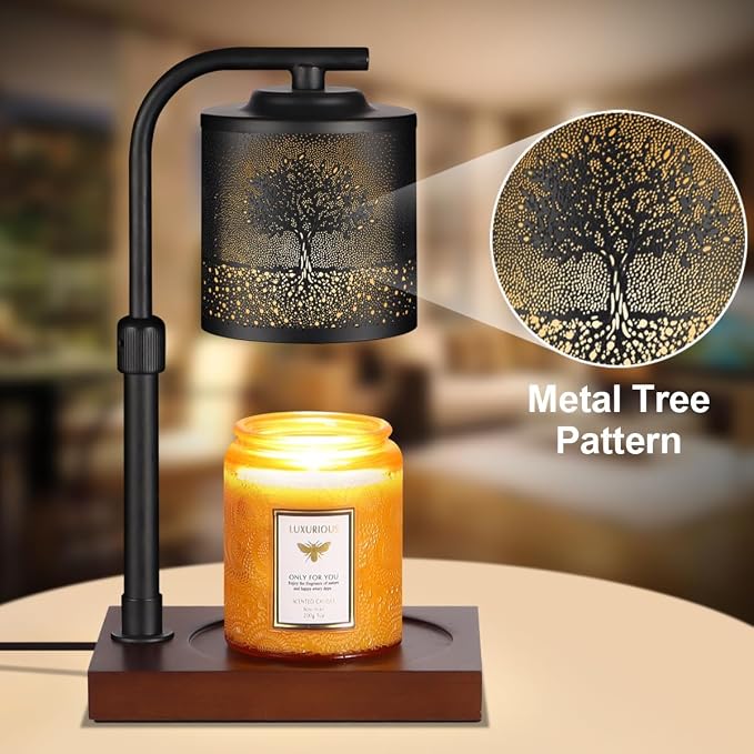Candle Warmer Lamp with Adjustable Height Dimmable for New Home Decor Electric Candle Warmer for Jar Candles, alternate view