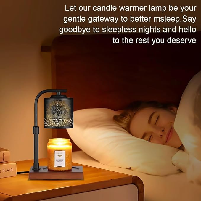 Candle Warmer Lamp with Adjustable Height Dimmable for New Home Decor Electric Candle Warmer for Jar Candles, alternate view