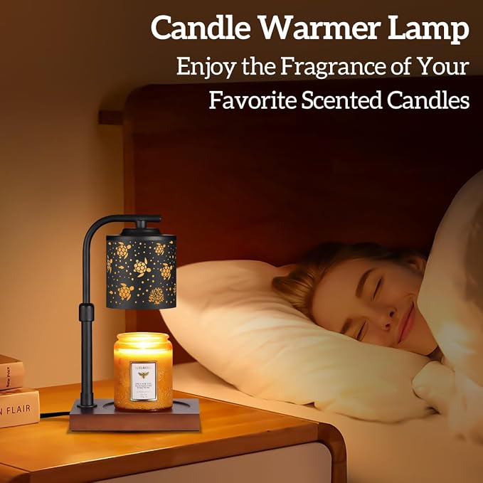 Candle Warmer Lamp with Adjustable Height Dimmable for New Home Decor Electric Candle Warmer for Jar Candles, alternate view
