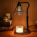 Candle Warmer Lamp with Adjustable Height - Flameless 4-Level Dimmable Wax Warmer, Timer Function & Stylish Design in