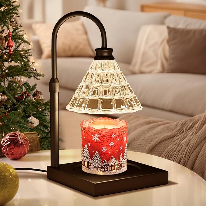 Candle Warmer Lamp with Dimmer, 2H/4H/8H Timer, Compatible with Large Jar Candle, Home Decor Gift, alternate