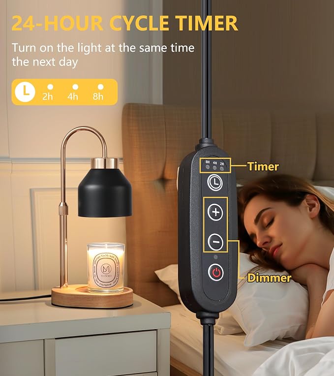 Candle Warmer Lamp with Dimmer and Timer,Home Decor Lamp for Scented Jar,Electric Wax Melt Warmer,Mother's, alternate product