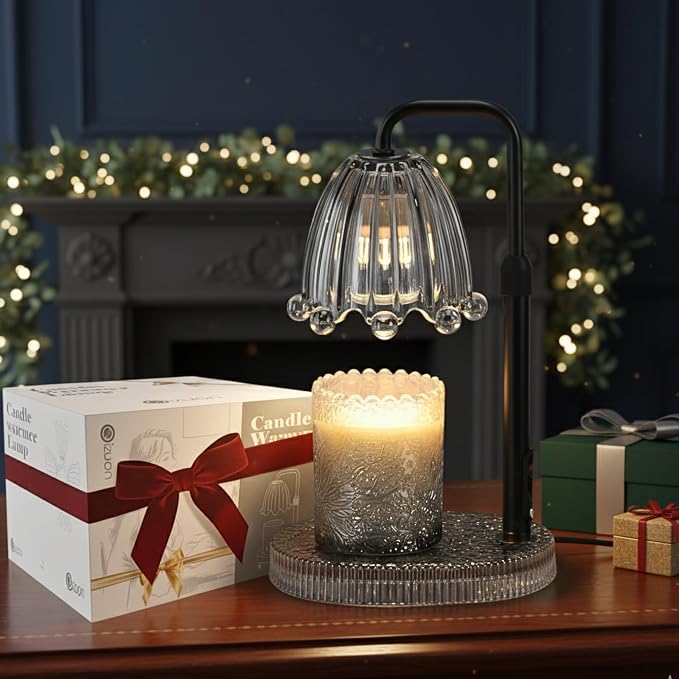 Candle Warmer Lamp with Timer - 6.3'' Dimmable Candle Lamp Warmer, Christmas Birthday Gift for Women & House Warming with
