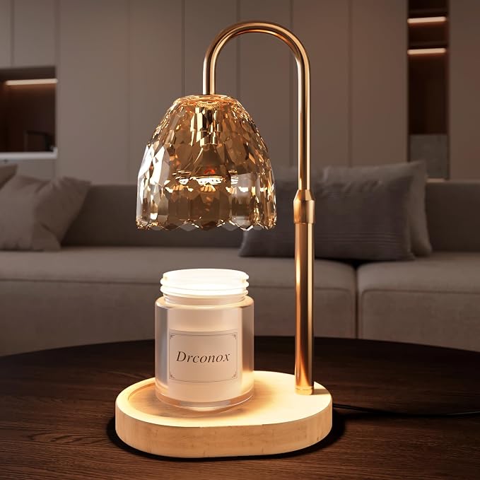 Candle Warmer Lamp with Timer, Adjustable Height & Brightness – Wax Melt Warmer for Jar Candles, Birthday Gifts for Women