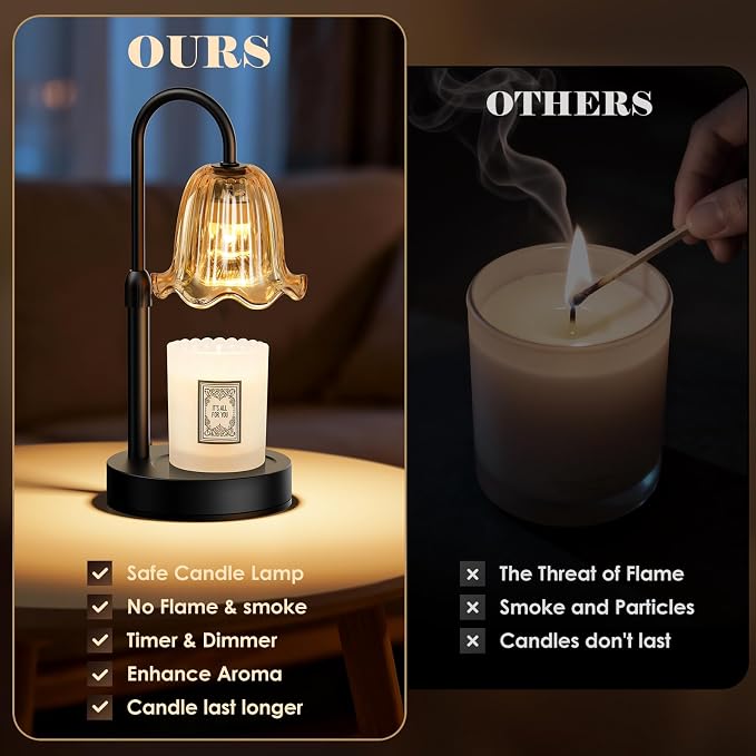 Candle Warmer Lamp with Timer, Birthday for Women Mom, House Warming Gifts Modern Farmhouse Home Decor, alternate product