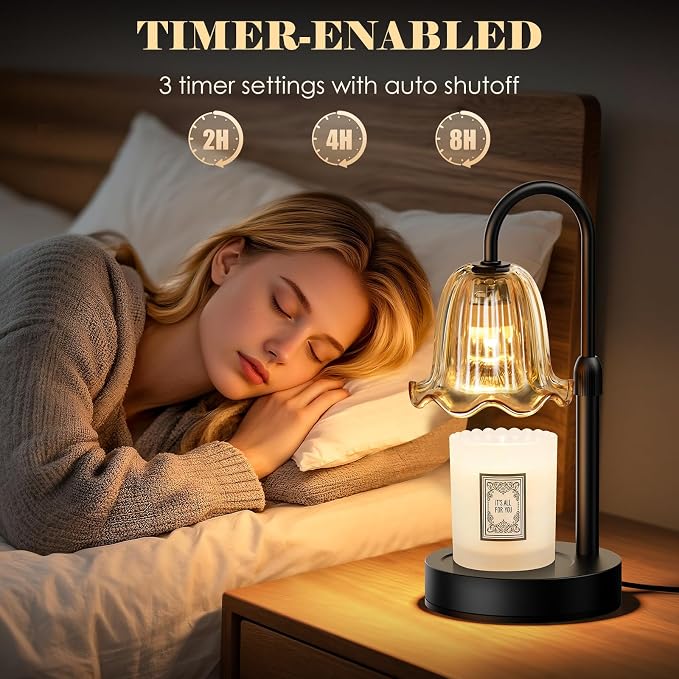 Candle Warmer Lamp with Timer, Birthday for Women Mom, House Warming Gifts Modern Farmhouse Home Decor, alternate product
