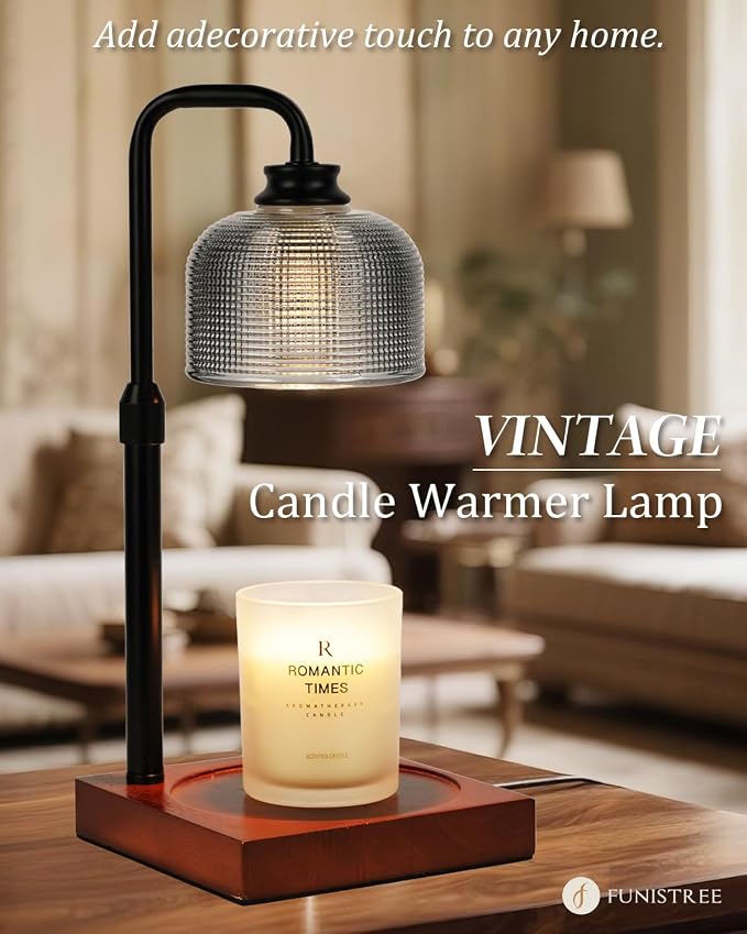 Candle Warmer Lamp with Timer Dimmable, Adjustable Height Candle Warmer, Birthday Gifts for Women Mom House Warming Gifts New