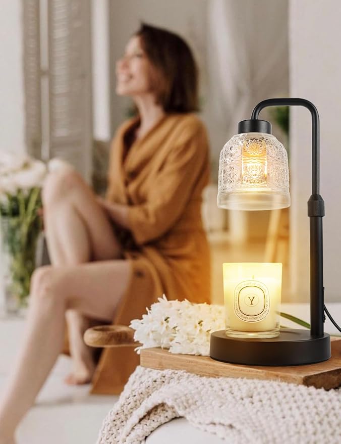 Candle Warmer Lamp with Timer Dimmable, Adjustable Lamp Candle Warmer, Birthday Gifts for Women Mom, alternate product view 2