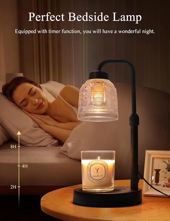 Candle Warmer Lamp with Timer Dimmable, Adjustable Lamp Candle Warmer, Birthday Gifts for Women Mom, alternate product view 3