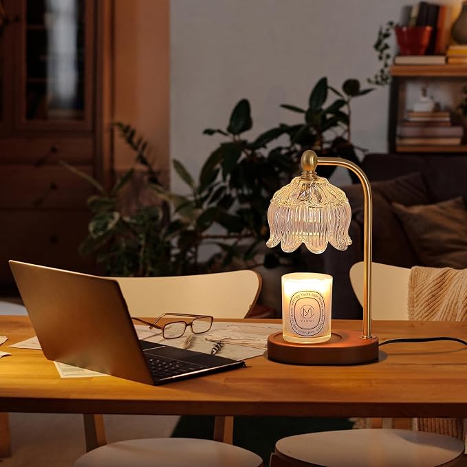 Candle Warmer Lamp with Timer Dimmable,Antique Brass Candle Lamp,Wax Melt Warmer Light for Jar Candles,Mother's, alternate