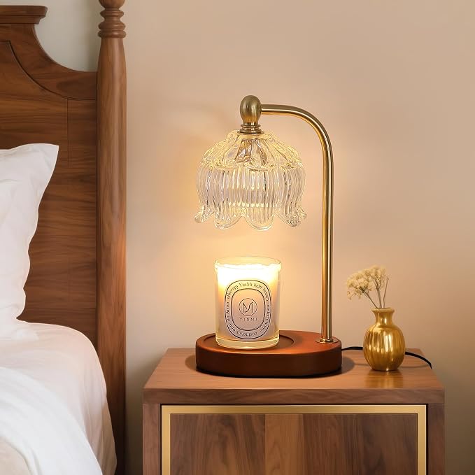 Candle Warmer Lamp with Timer Dimmable,Antique Brass Candle Lamp,Wax Melt Warmer Light for Jar Candles,Mother's, alternate