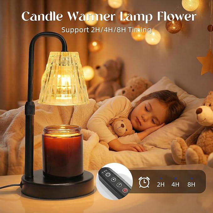 Candle Warmer Lamp with Timer,Dimmable Candle Warmwr for Jar Candles,Adjustable Cabdle Warmer Birthday Gifts,for Mom