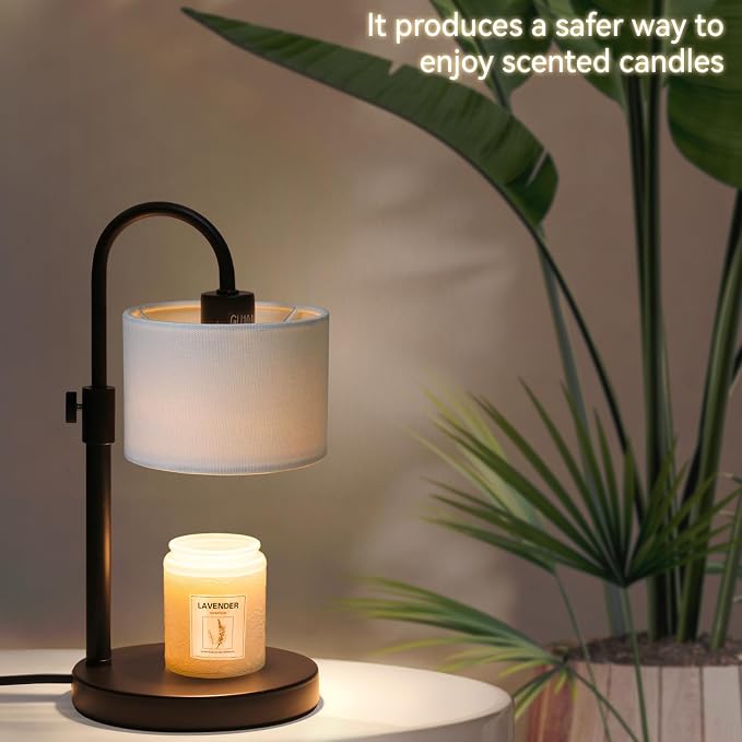 Candle Warmer Lamp with Timer, Dimmable Candle Wax Warmer Candle Lamp Warmer with 2 Bulbs, House Warming Gifts Birthday Gifts