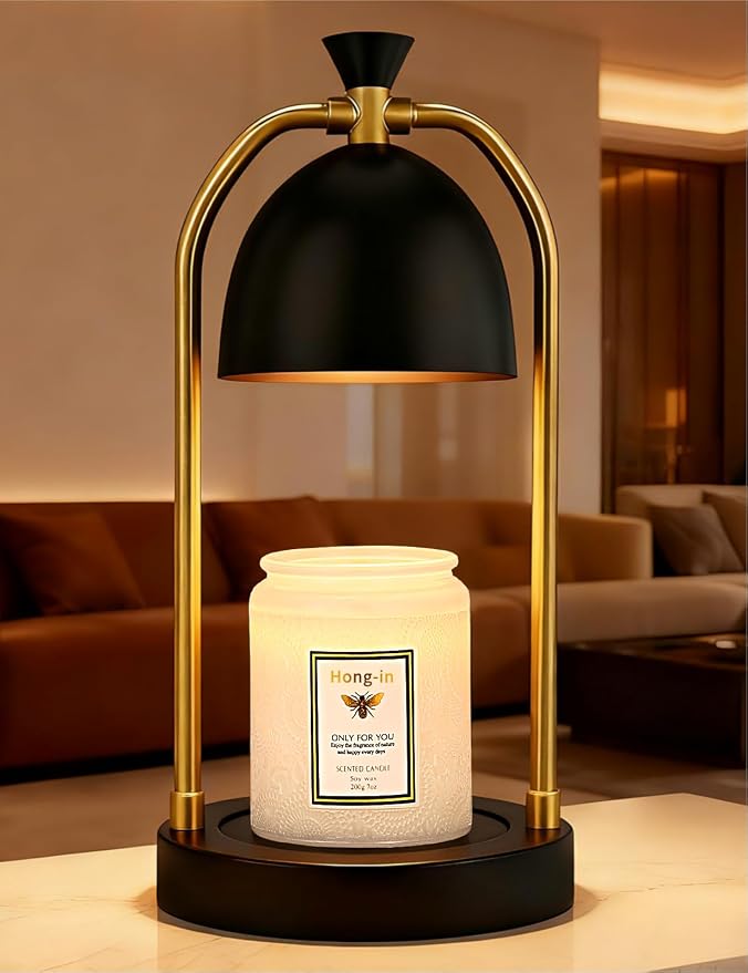 Candle Warmer Lamp - with Timer & Dimmable, Cozy Birthday Gift for Women Mom, Modern Home Decor House Warming Gifts Wax Melt