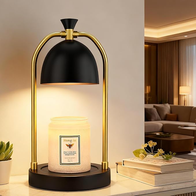 Candle Warmer Lamp - with Timer & Dimmable, Cozy Birthday Gift for Women Mom, Modern Home Decor House Warming Gifts Wax Melt