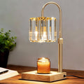 Candle Warmer Lamp with Timer, Dimmable Electric Candle Wamer Adjustable Height, Glass Modern Candles Melter Lamp, Gifts for