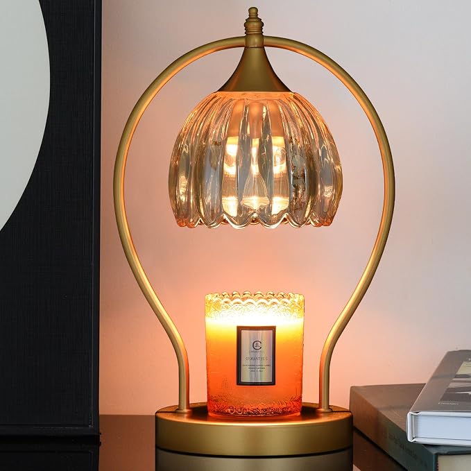 Candle Warmer Lamp with Timer Dimmable: Electric Candle Warmer Birthday Gifts for Women, Mothers Day Gifts for Mom, House