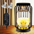 Candle Warmer Lamp with Timer & Dimmable Function - Vintage Hanging Candle Wax Warmer Lantern for 3-Wick/Large Jar Candles