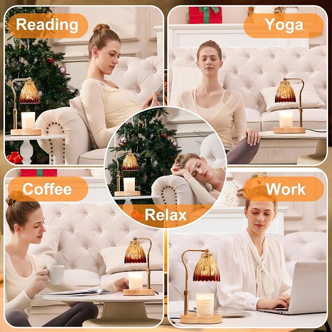 Candle Warmer Lamp with Timer Dimmable, Lamp Candle Warmer for Jar Candles,Birthday Gifts for Women Mom, alternate product