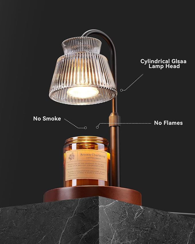 Candle Warmer Lamp with Timer &Dimmable Wax Melt Warmer for Scented Jar Candles, alternate product view 2