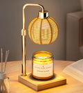 Candle Warmer Lamp with Timer Dimmer, Adjustable Height Candle Warmer with 2 Bulbs, Heat-Resistant Lampshade, Melt Wax Warmer