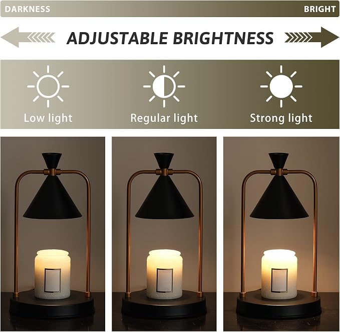 Candle Warmer Lamp with Timer Dimmer, Birthday Gifts for Women Mom, House Warming Gifts New Home Room Decor, Plug-in Operated