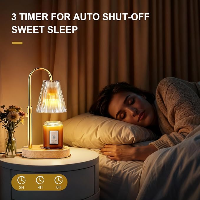 Candle Warmer Lamp with Timer Dimmer, Birthday Gifts for Women Mom Friend Sister, House Warming Gifts New Home Decor, Office