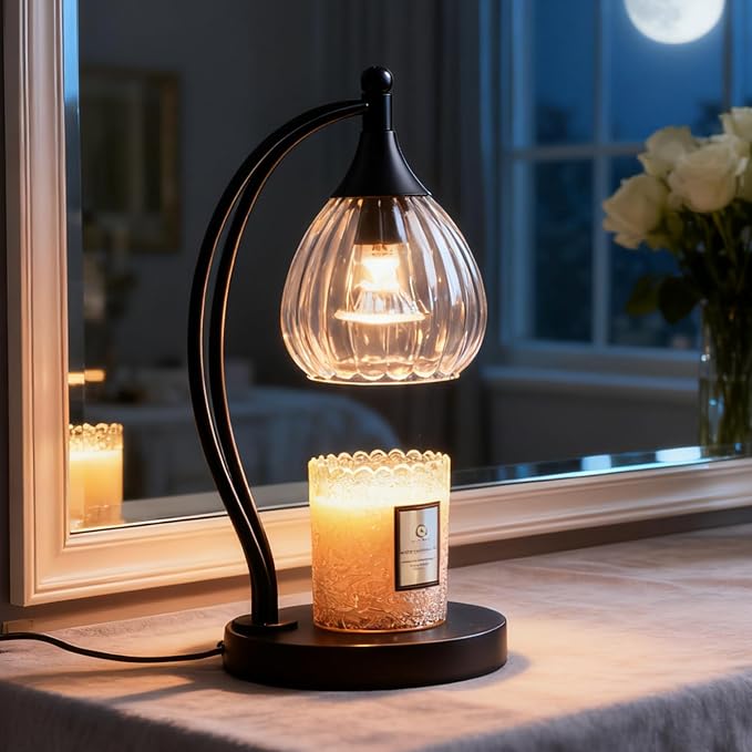 Candle Warmer Lamp with Timer Dimmer - Candle Lamp for Jar Candles - Birthday Gifts for Women Mom Home Decor House Warming