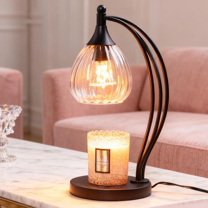 Candle Warmer Lamp with Timer Dimmer - Candle Lamp for Jar Candles - Birthday Gifts for Women Mom Home Decor House Warming
